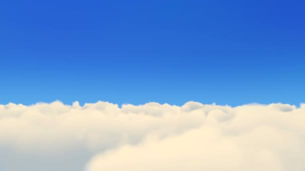 Політ над хмарами . — стокове відео