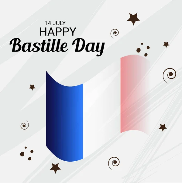 フランスバスティーユの日 — ストックベクタ