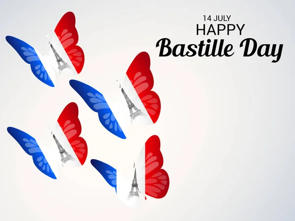 Francia Día de la Bastilla — Archivo Imágenes Vectoriales