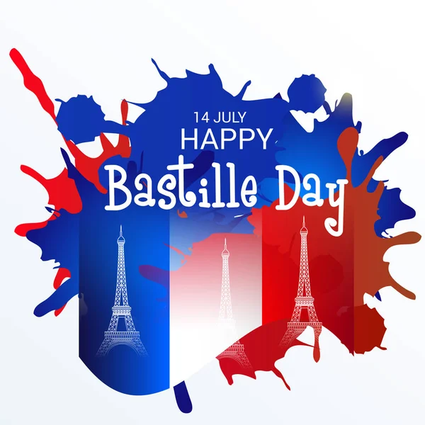 Fransa Bastille Günü — Stok Vektör