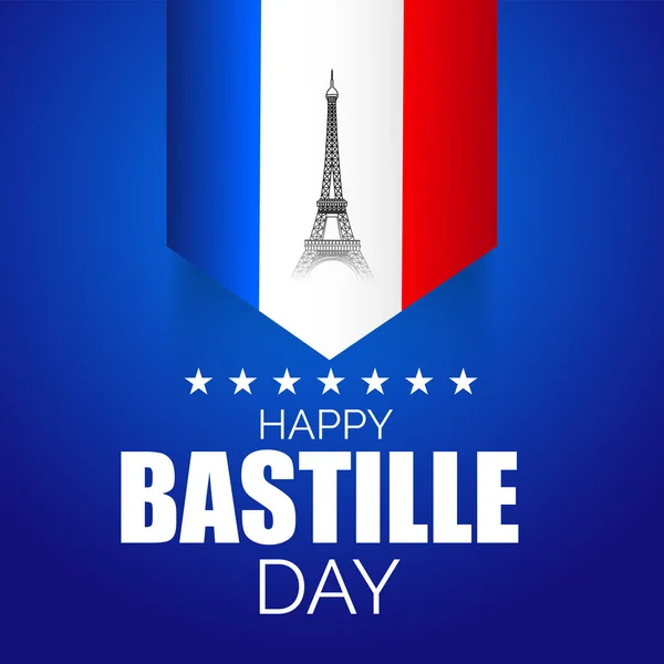 День взяття Бастилії Франції — стоковий вектор