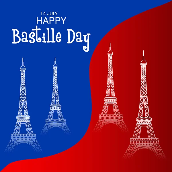 France Bastille Day — Stock Vector