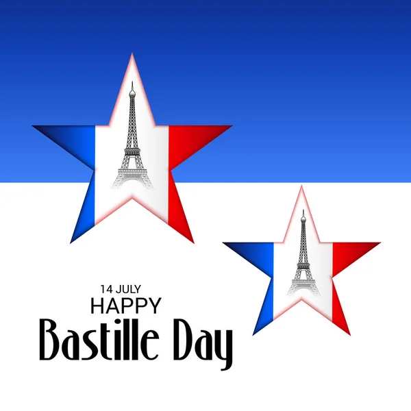 Francia Día de la Bastilla — Vector de stock