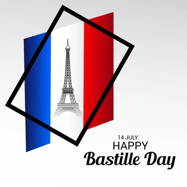 Fransa Bastille Günü. — Stok Vektör