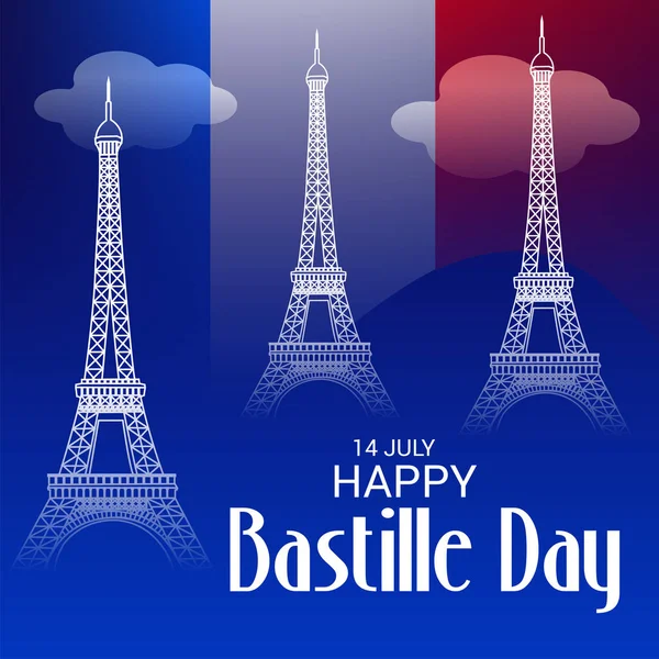 France Bastille Day. — Stock Vector