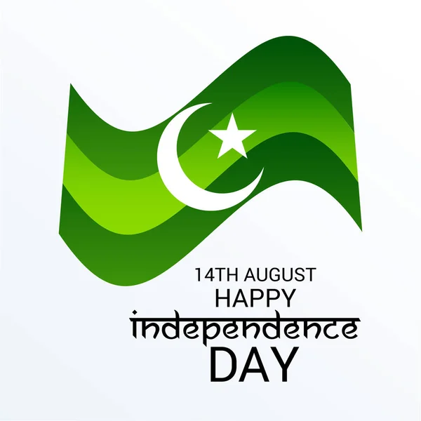 Día de la independencia de Pakistán . — Vector de stock