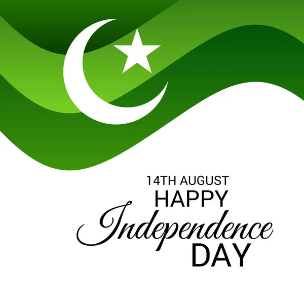 Día de la independencia de Pakistán . — Vector de stock