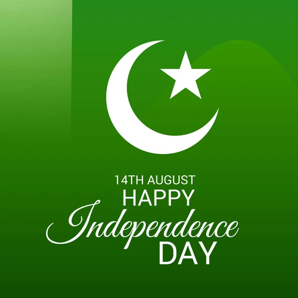 Día de la independencia de Pakistán . — Archivo Imágenes Vectoriales