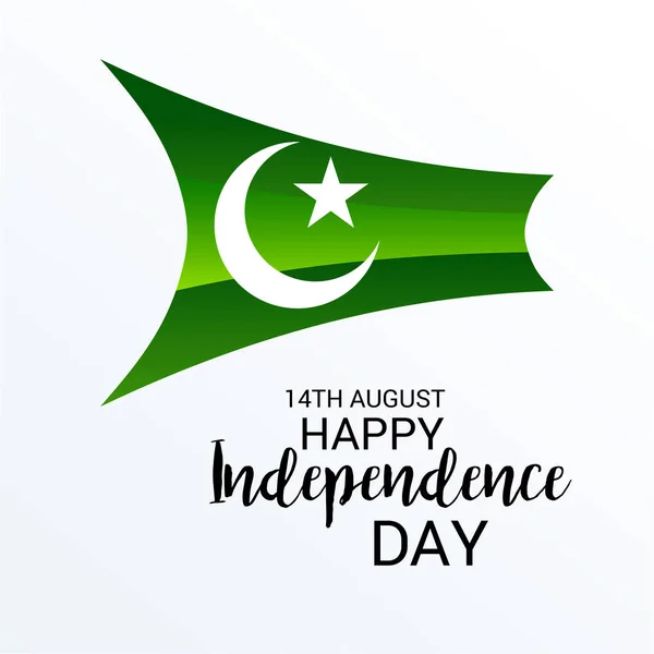 Dia da independência do Paquistão . —  Vetores de Stock