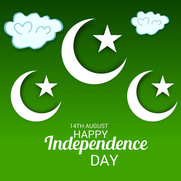 巴基斯坦独立日. — 图库矢量图片