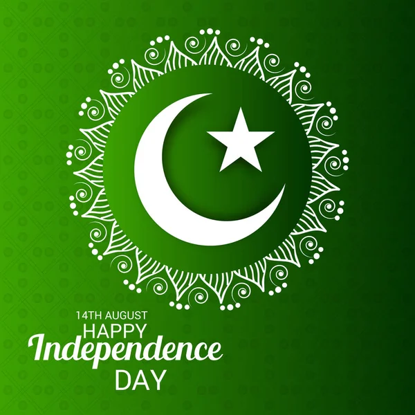 Hari Kemerdekaan Pakistan . - Stok Vektor