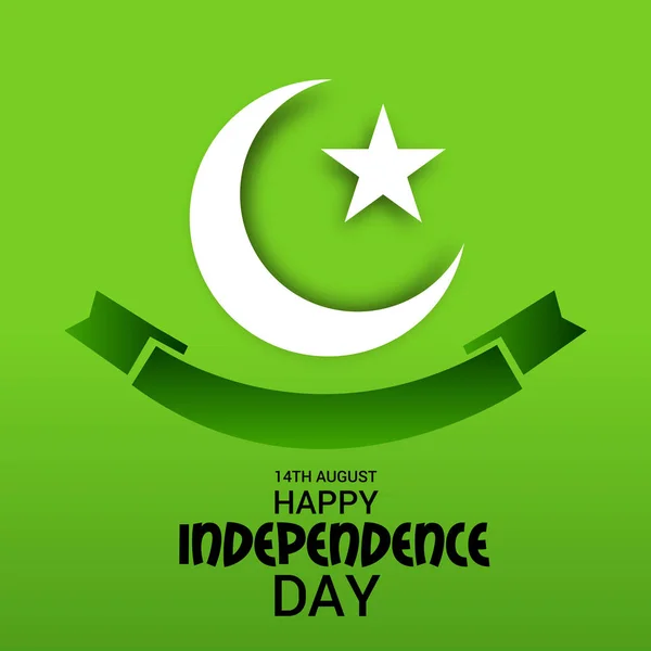 Pakistan Onafhankelijkheidsdag. — Stockvector