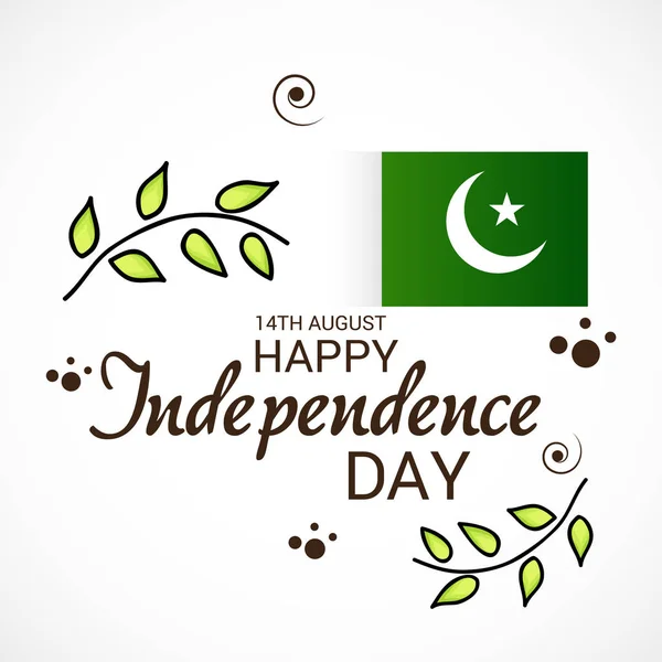 Pakisztán függetlenség napja. — Stock Vector