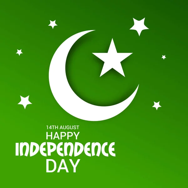 Pakistan Onafhankelijkheidsdag. — Stockvector