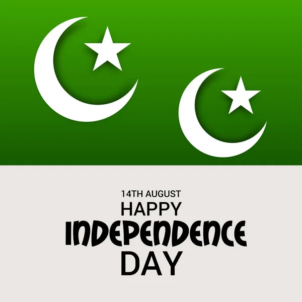 Pakistan Onafhankelijkheidsdag. — Stockvector