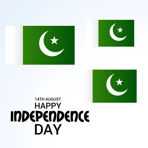 День независимости Пакистана . — стоковый вектор