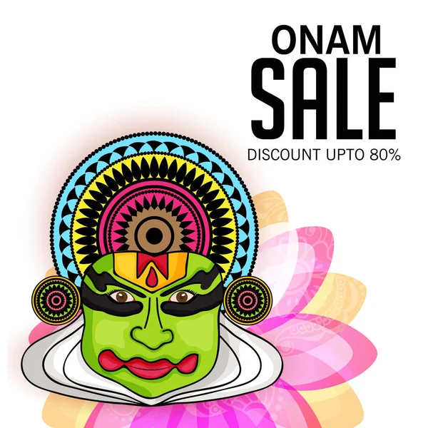 Feliz celebración de Onam — Vector de stock