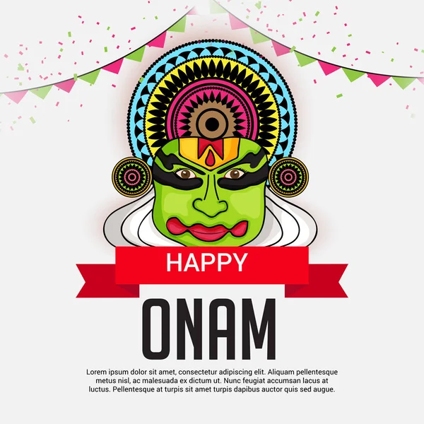 Bonne célébration Onam — Image vectorielle