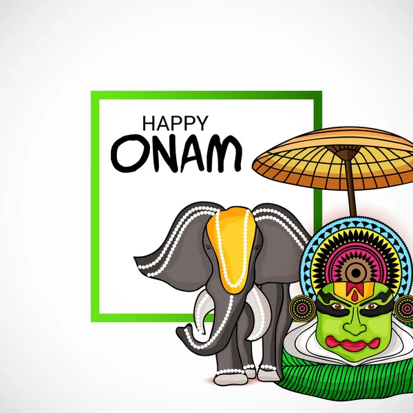 Bonne célébration Onam — Image vectorielle