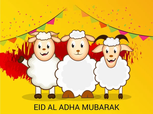 Eid al adha Mubaraka. — Stockový vektor