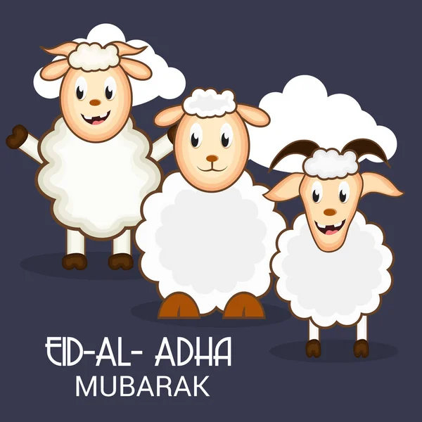 Oud al adha mubarak. — Stockvector