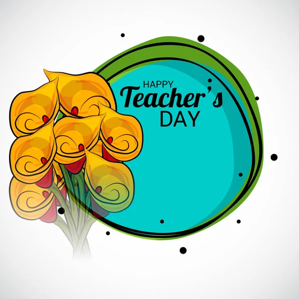 Happy teacher 's day. — стоковый вектор