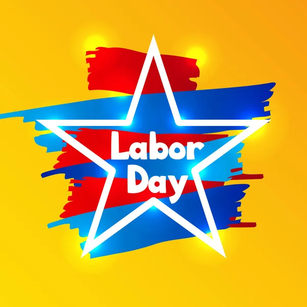 Happy Labor day. — Stock Vector