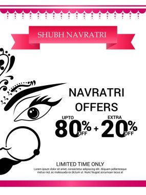 Mutlu Navratri kutlama.