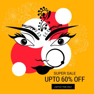 Mutlu Navratri kutlama.