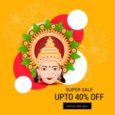 Mutlu Navratri kutlama.