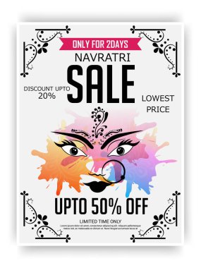 Mutlu Navratri kutlama.