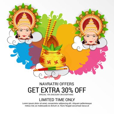 Mutlu Navratri kutlama.