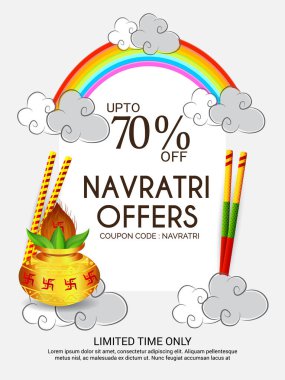 Mutlu Navratri kutlama.