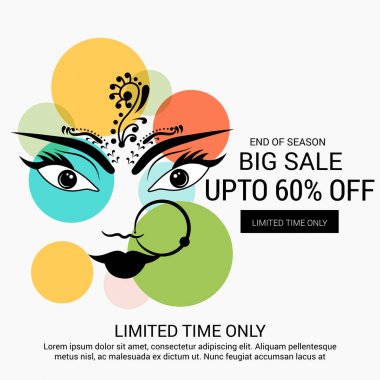 Mutlu Navratri kutlama.