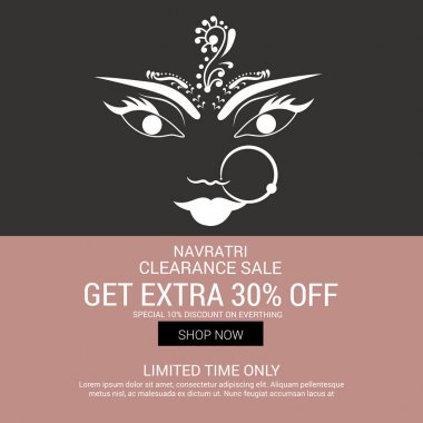 Mutlu Navratri kutlama.