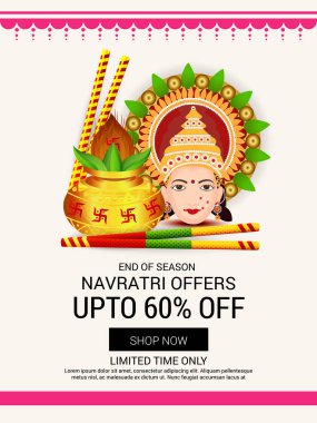 Mutlu Navratri kutlama.