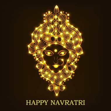 Mutlu Navratri kutlama.