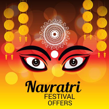 Mutlu Navratri kutlama.