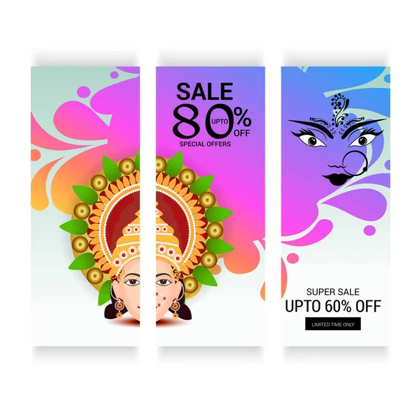 Mutlu Navratri kutlama.