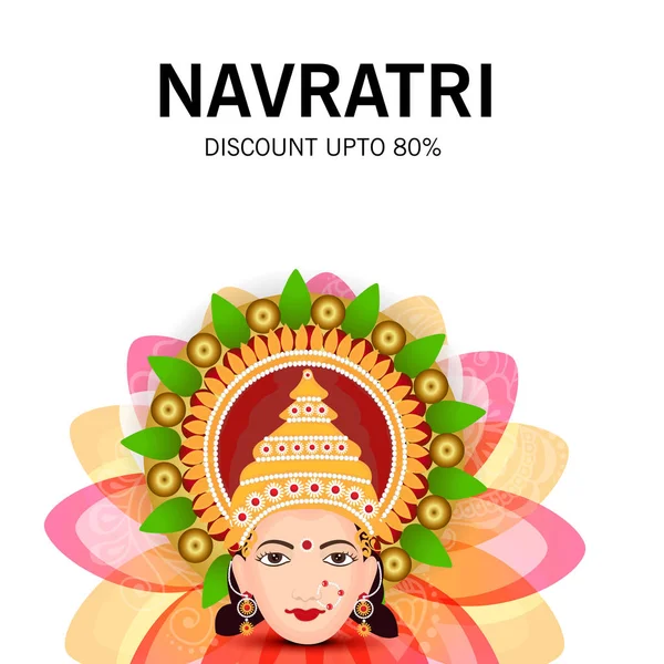 Joyeuse célébration Navratri . — Image vectorielle