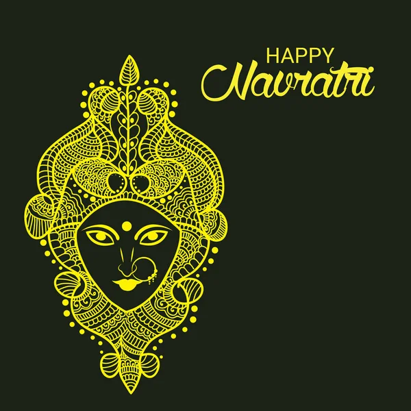 Feliz celebración Navratri . — Vector de stock