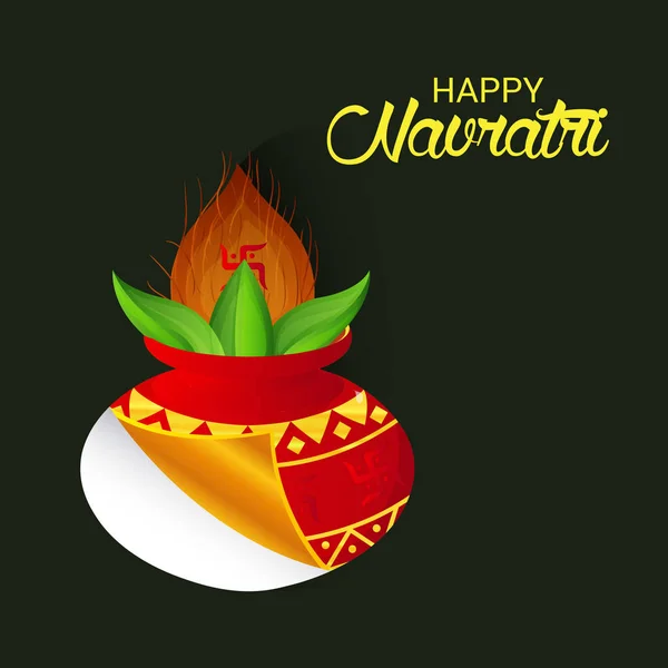 Feliz celebración Navratri . — Vector de stock