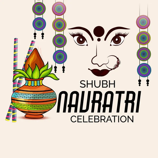 Mutlu Navratri kutlama.