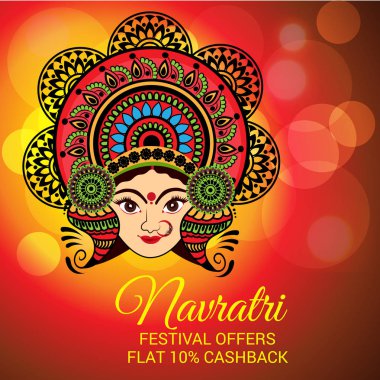 Mutlu Navratri kutlama.