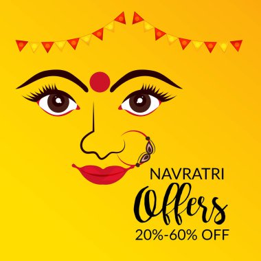 Mutlu Navratri kutlama.