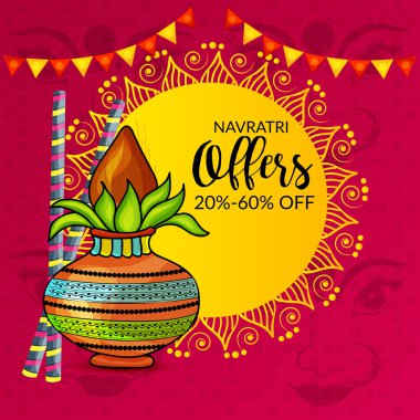 Mutlu Navratri kutlama.