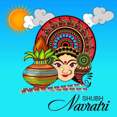 Mutlu Navratri kutlama.