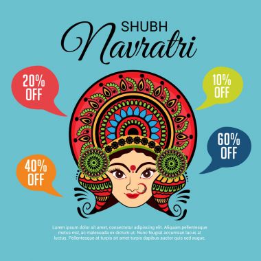 Mutlu Navratri kutlama.