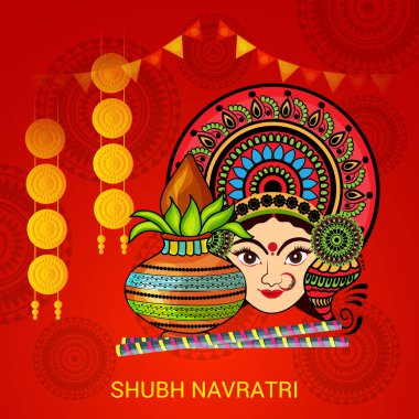 Mutlu Navratri kutlama.