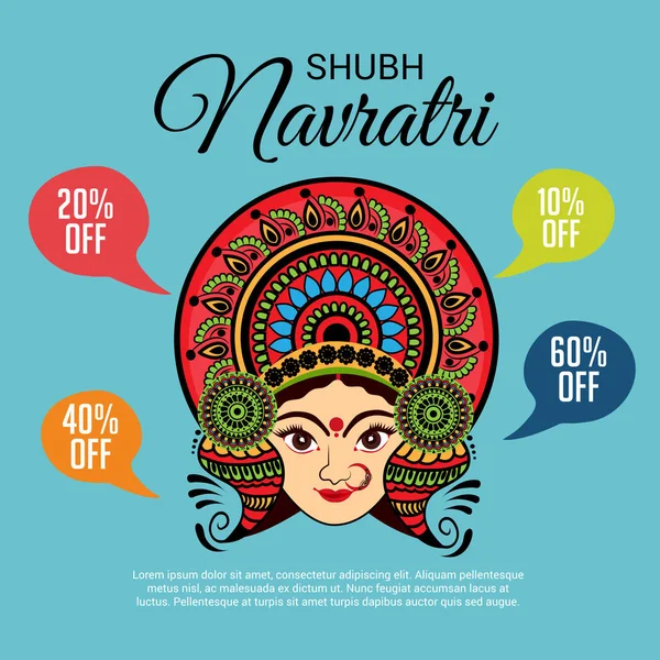 Mutlu Navratri kutlama.